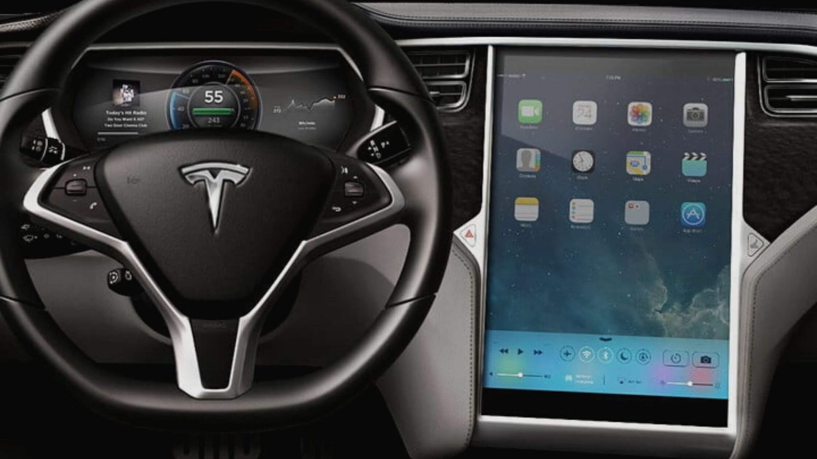 Tesla Could Someday Bring Apple Technology To The Cabin Of Its Electric Cars